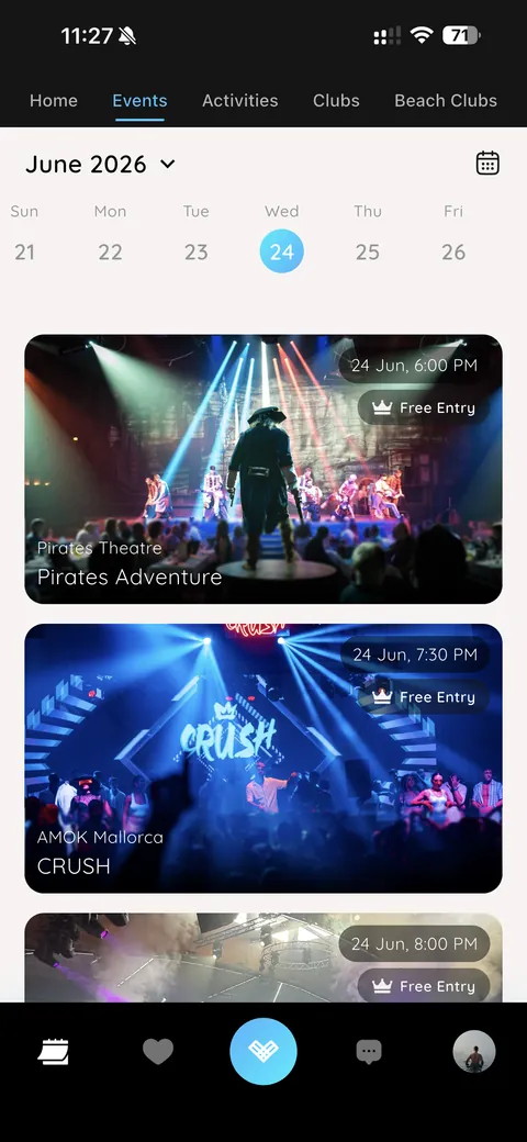 malla App — Event-Kalender mit Partys, Clubs & Events auf Mallorca